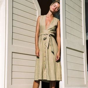 Faithfull the brand , linen dress , women’s dress